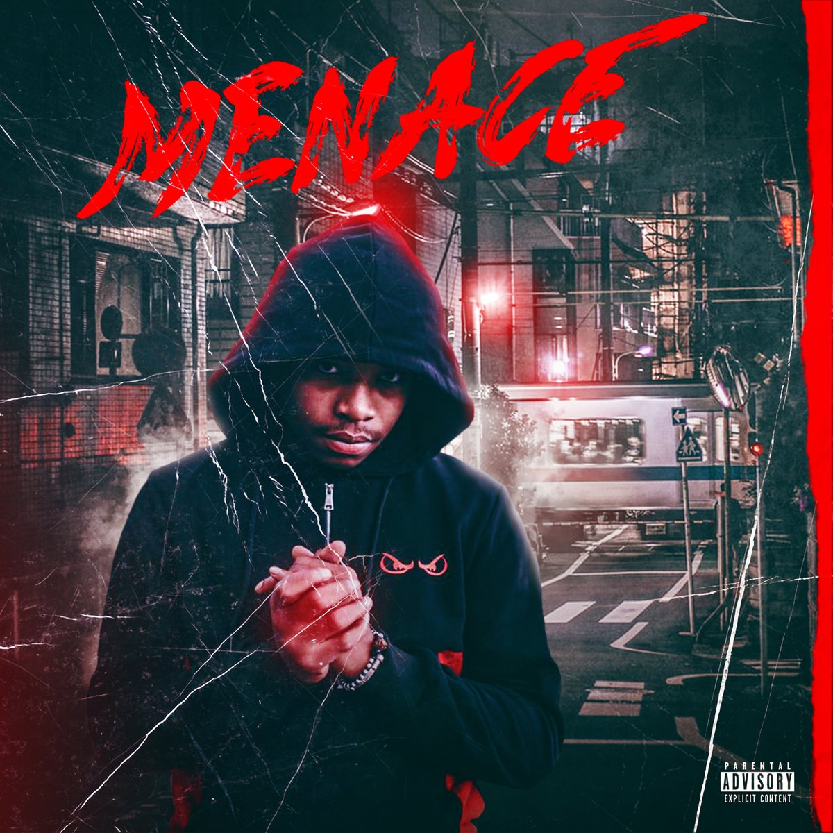 NAMHDZN's tweet photo. Cover fictive pour @junior_bvndo à l'occasion de sa nouvelle mixtape "Menace" sortie ce vendredi 3 avril💥
J'ai kiffé le projet, et vous ? 👊🏽
J'ai voulu faire un design un peu à l'ancienne. Partagez si vous kiffez ! 🙌🏽 
#Graphiste https://t.co/bxwBXrqHHr