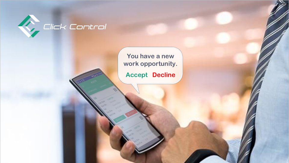 clickcontrol_au's tweet image. Shift Acceptance! Quite simple
Flexible schedules for your entire workforce, instant notifications to workers and swift reaction to meet your demand.
#ClickControl #ShiftAcceptance #ShiftConfirmation #Fieldforce #WorkforceManagement #EmployeeRostering