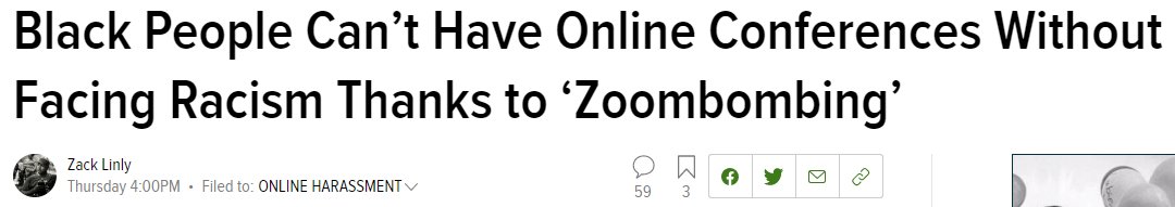 Meanwhile, Black folks in the professional sector—including many of my academic colleagues—are subjected to coordinated racist cyber attacks while trying to conduct their work remotely. 3/4