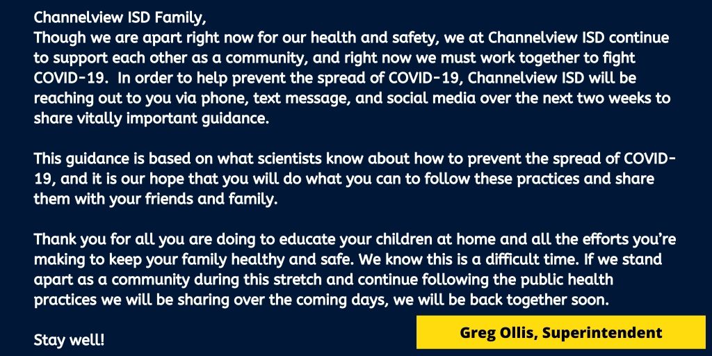 ChannelviewISD's tweet photo. https://t.co/MC9otvQtof