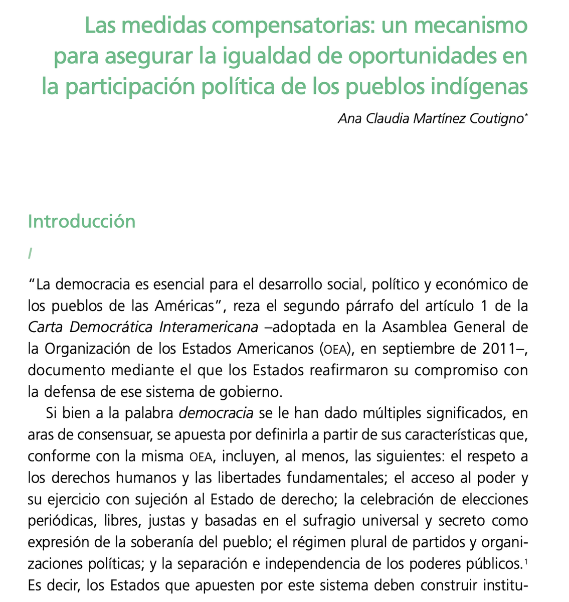 AnaClau89's tweet photo. Les comparto la versión electrónica de un libro en el que participé con un artículo sobre pueblos indígenas/participación política/medidas compensatorias, que hice mientras fui Defensora Pública Electoral para PueblosIndígenas. Ojalá les aporte algo a la discusión. Besos. https://t.co/qBMo02QDC9