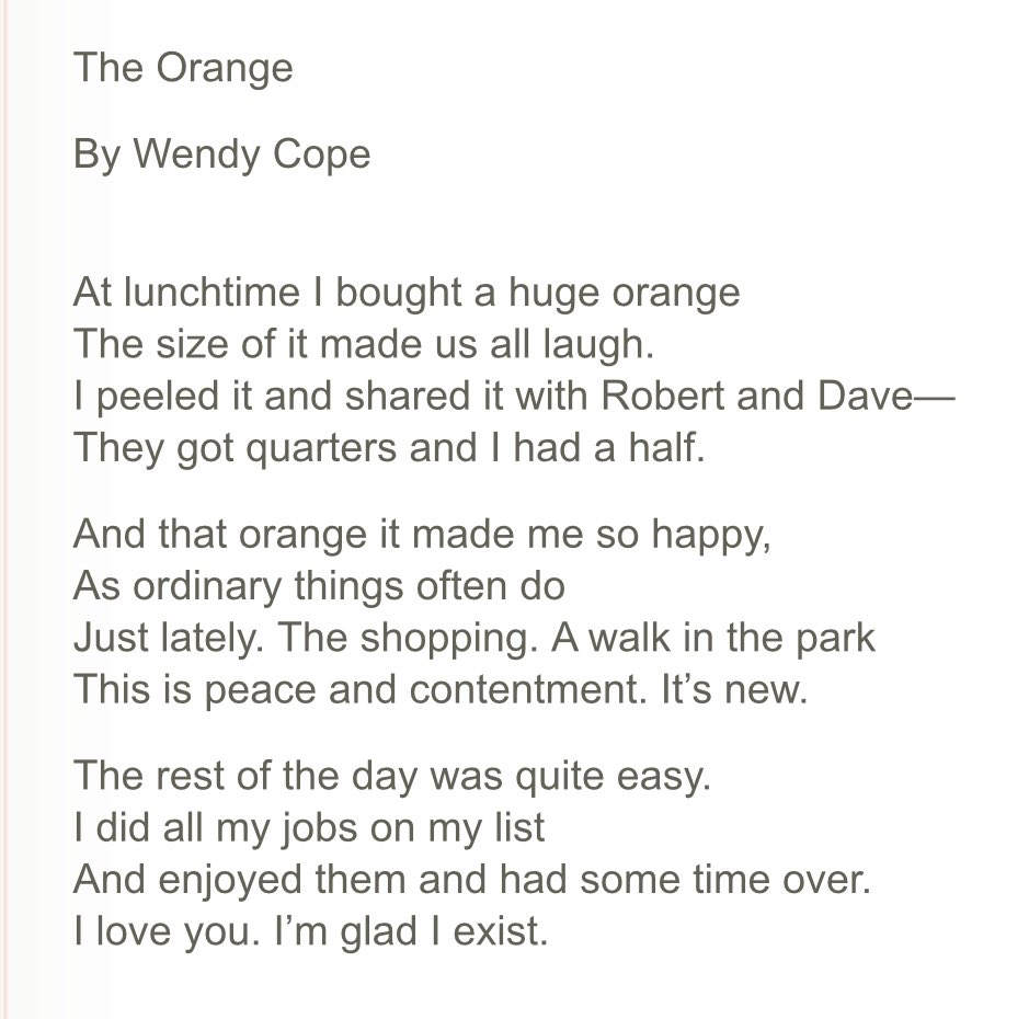 ‘The Orange’ by Wendy Cole suggested by  @lauranteaches