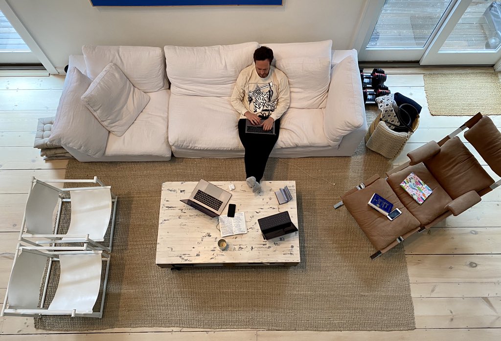 Reesito's tweet photo. Been #wfh #inmyscrubs so our doctors and nurses can stay in theirs. Tag a friend and donate in the link below to help. https://t.co/3S4qzTRTyp https://t.co/PhyBemAvRW