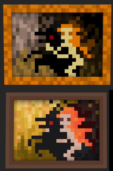 onionmilk_org's tweet photo. #StartToFinish 
New color palette for paintings models. Do you recognize those pieces of art? 🖼

#voxelart #pixelart #gameart #IndieGames #GameDevs #IndieDevLove #IndieDevHour #indiedev #gamedev #gamedevelopment #indiegamedev #MagicaVoxel #IndieDevWorldOrder  #Dunrog https://t.co/9dn6ON8n14