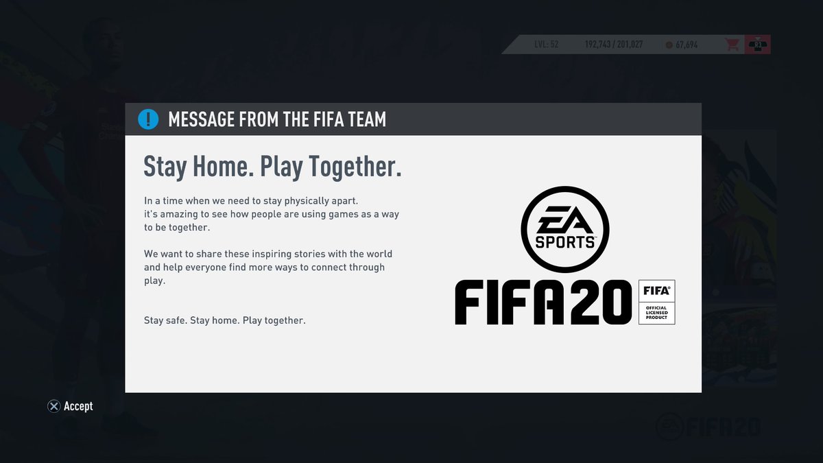 ade_daniel's tweet image. Stay at home #PS4share #stayathome #fifa20 #keepsafe