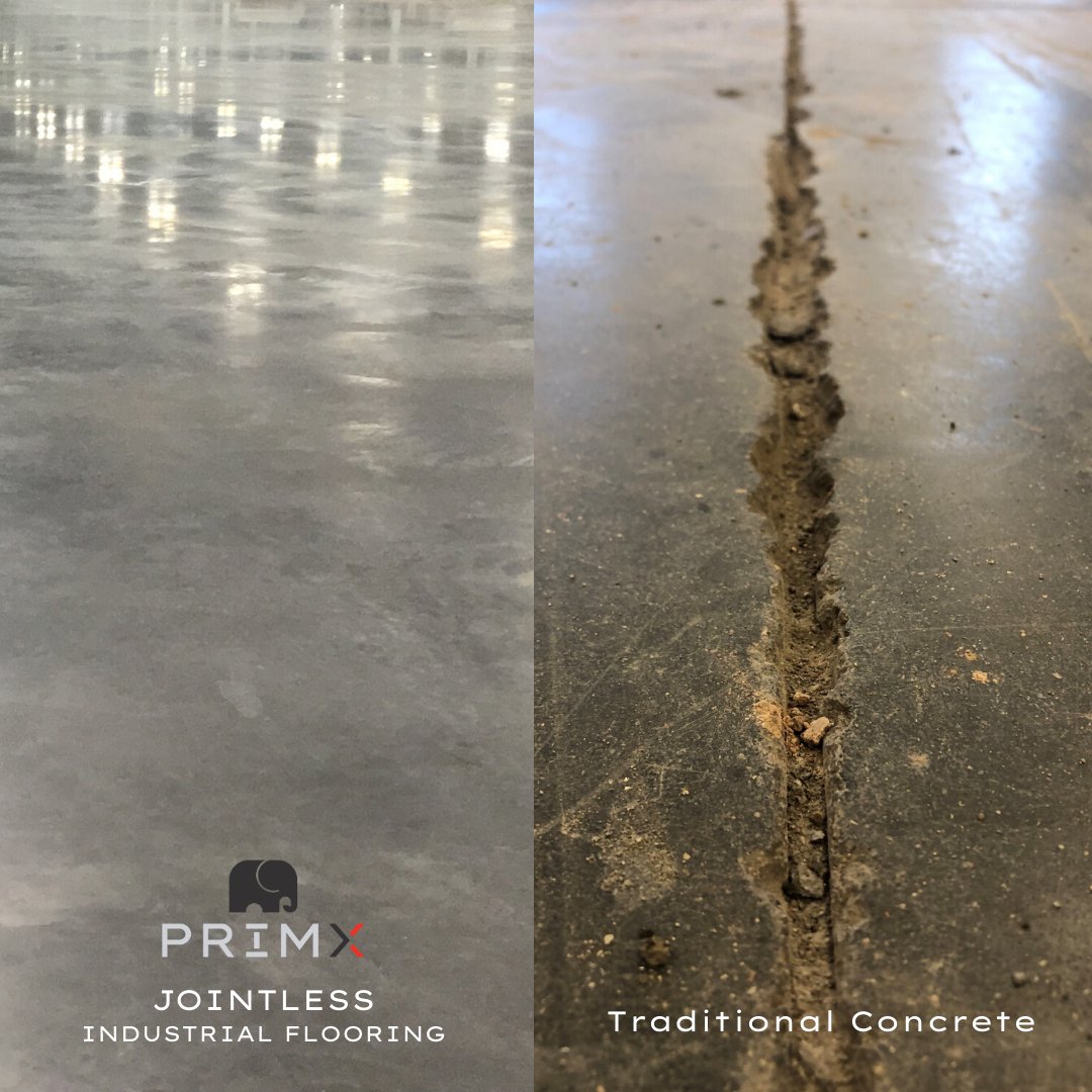 primxcomposite's tweet photo. An average #industrial building (250K sf) has over 7 MILES of open floor joints - like those shown on the right - that allow #bacteria, dust, and debris to congregate.
A PrīmX floor has none. Go #Jointless.
#warehouses #industrialconstruction #industrialrealestate https://t.co/F9dFpYDYWe