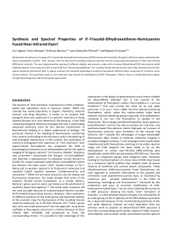 ChemRxiv's tweet photo. Synthesis and Spectral Properties of 6'-Triazolyl-Dihydroxanthene-Hemicyanine Fused Near-Infrared Dyes by Rajavel Srinivasan &amp; co-workers

https://t.co/uqalSpa0wo https://t.co/4G3AVSRj16