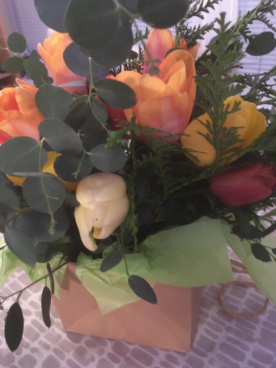 To be given flowers,  what a lovely start to the week thank you Deepa