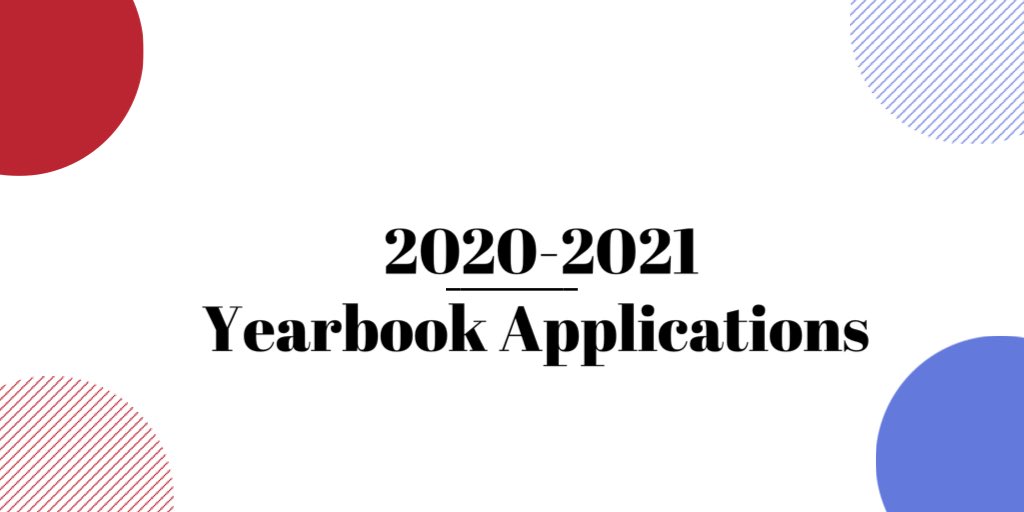 MsCampHHS's tweet photo. Students, I’m getting several questions about 20-21 yearbook applications. I’m working to figure out virtual applications and a few other details. Once we know we will post everywhere we can. Stay tuned! https://t.co/ZHxMxiEkNo
