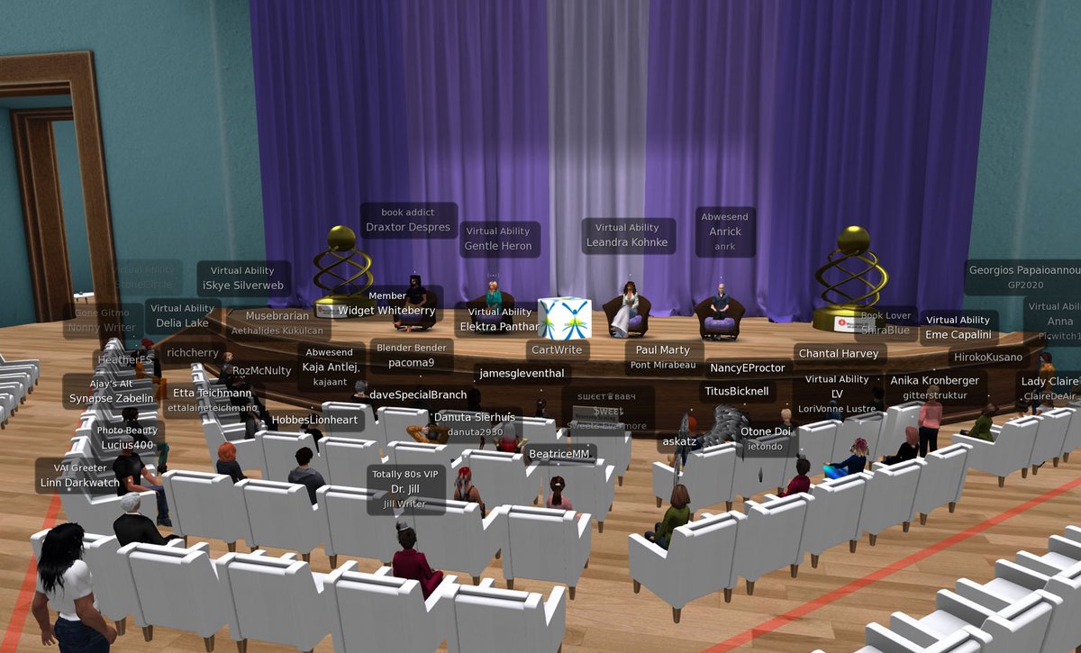 It was a delightful experience switching between Second Life and MS Teams and fill my brain with dense input. And all from the couch. Thank you MuseWeb Conference and the community. #mw20