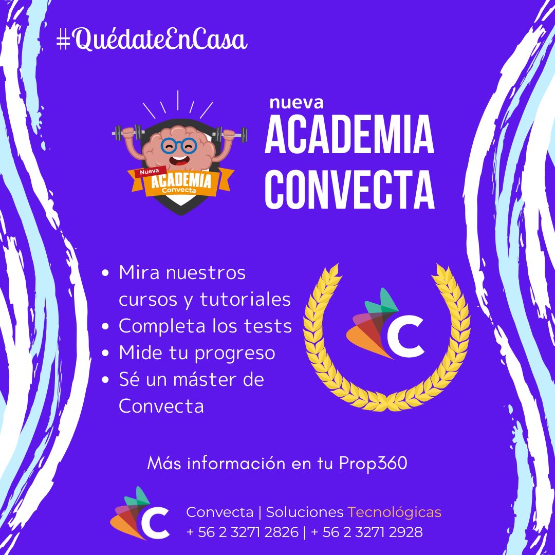 convecta's tweet photo. 🔴 #QuédateEnCasa | ¿Conoces la nueva #AcademiaConvecta? Aprovecha tu tiempo en casa y conoce todas las herramientas nuevas que hemos preparado para ti ✨
✔️ Mira nuestros tutoriales
✔️ Mide tu progreso
✔️ Sé un máster de Convecta
¡Qué fácil es usar nuestros programas!👏🏻 https://t.co/G15Xm4d7v6
