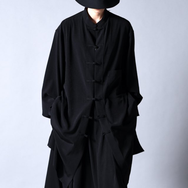 yohji 21ss ヨウジヤマモト ロングチャイナシャツ-