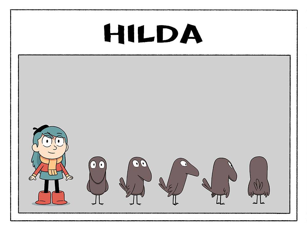 artofhilda's tweet photo. Continued. It's really just Frida's design here that indicates the time these were made, given that she's not shown wearing the purple hoodie at any given time. (2/3) https://t.co/Mhzb9v1kYW