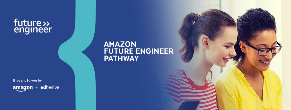 ubtechedu's tweet photo. Think you might have an Amazon Future Engineer at home?

#UBTProTip: Fill out the brief application via @TeamEdhesive and gain access to middle and high school online courses for students 13+: https://t.co/TMELWvMb7w https://t.co/k29LHOdHGs
