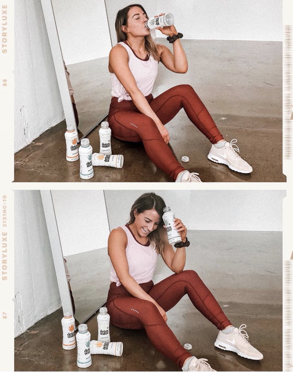 Perfect partner for your new at-home workout routine. #Detoxwater is packed with prebiotic aloe, electrolytes, vitamins and all-natural fruit flavors. 💚💦 Shop now and save 15%. No code needed. bit.ly/2YOVJ5n 
#DrinkAloe #HealingHydration