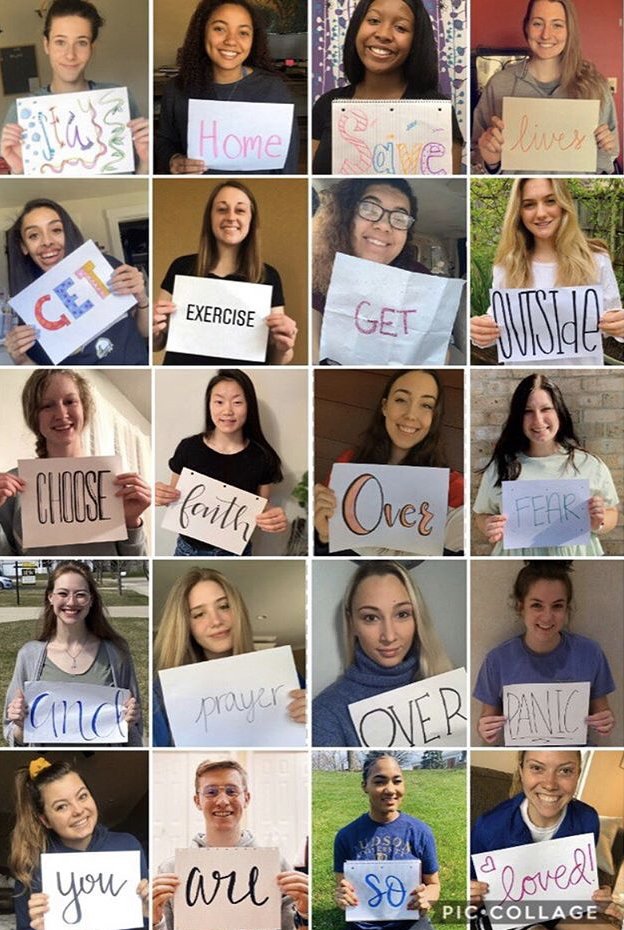 JudsonU's tweet photo. Taking some great advice from the Womenโs Volleyball Team!๐
#judsonawesome #juwvb #judsoneagles https://t.co/2xDQ6ejZ8C