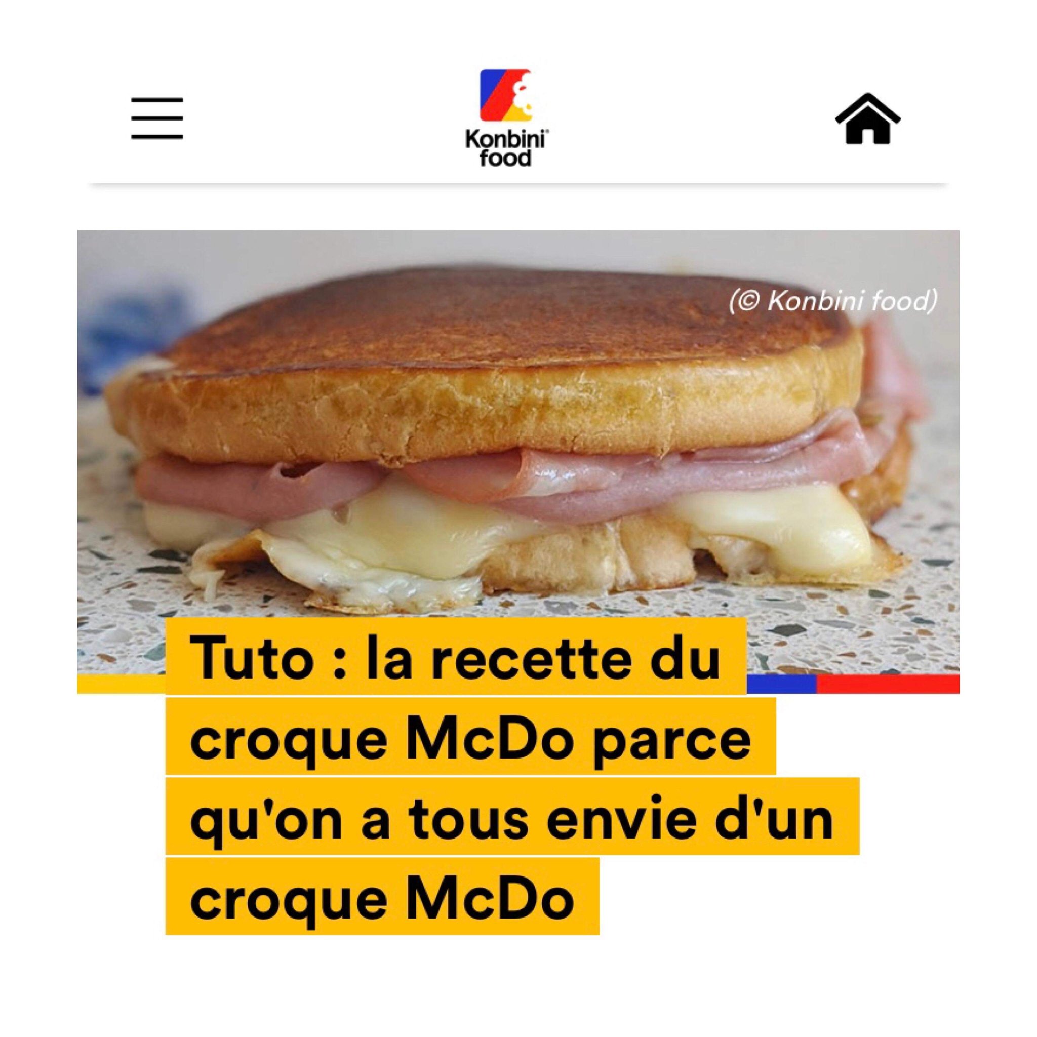 Croque Mcdo