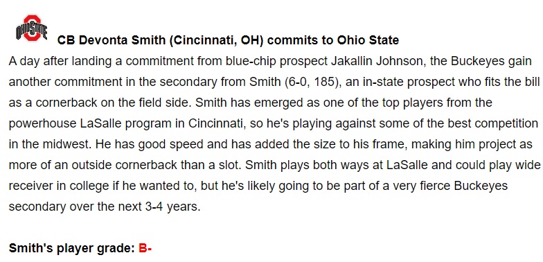 JBook_37's tweet photo. Walter Sports started doing scouting reports on players when they commit. Here are the latest Ohio State commits scouting reports. https://t.co/avyPk9mZwV