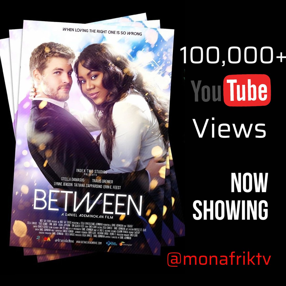 DJABASS's tweet photo. 100,000+ views in 3 DAYS On YouTube!!! 

#BetweenTheMovie is blazing hot!!! Starring @stelladamasus &amp; directed by @DaBishop007

Click on link to watch - https://t.co/jeEtndwKut https://t.co/mZ7vjwnKXN