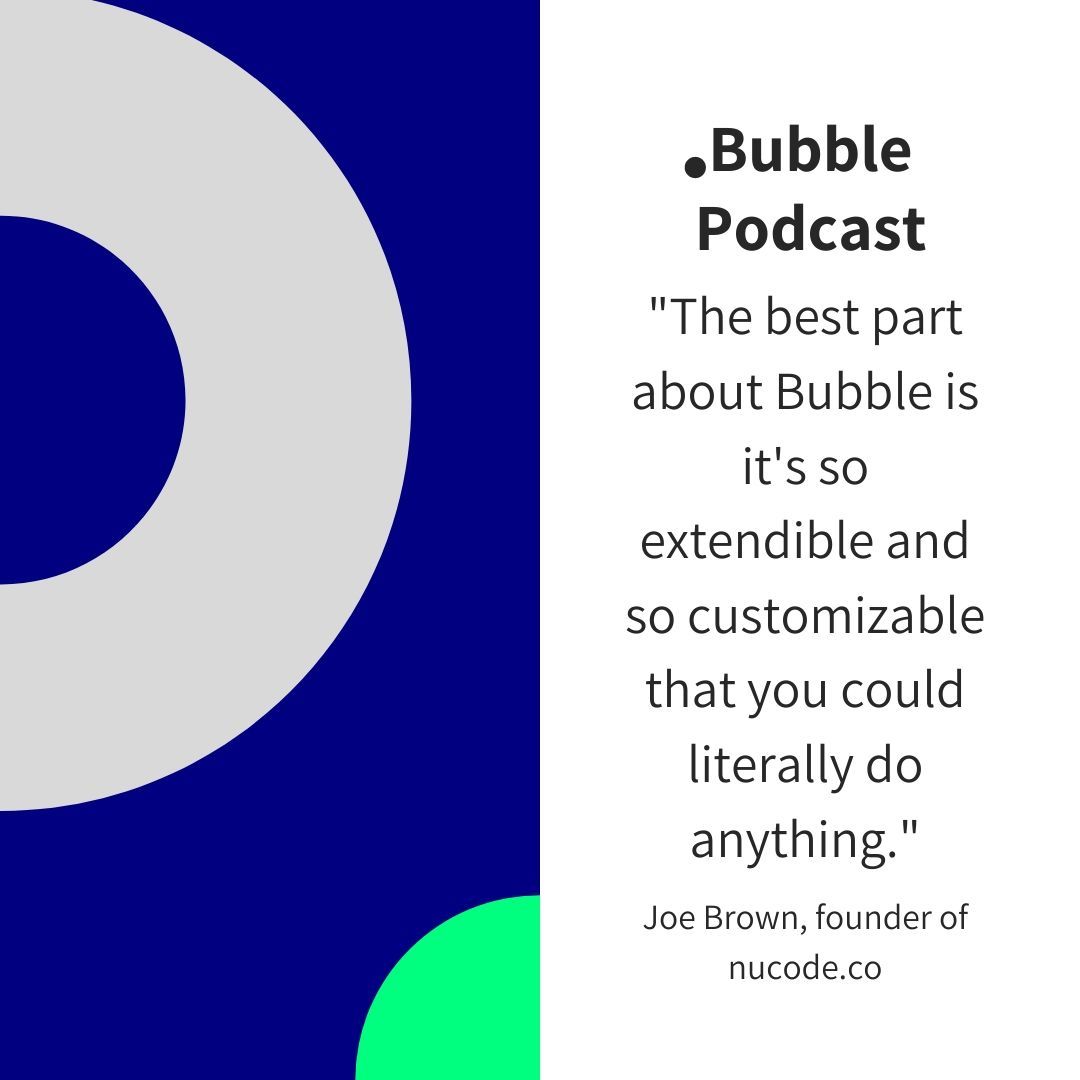 nocodejournal's tweet photo. #BubblePresents, Joe Brown @cuhpajo, founder of @BuildNucode. Explore cool features and what it means to be a #maker at https://t.co/HTPtUUaHXc hosted by Erik Israni @ErikIsrani. #podcast #NoCode #LowCode #nocodejournal #mobileapps #websitedevelopment #nocodepodcast https://t.co/oFM07bmjgl