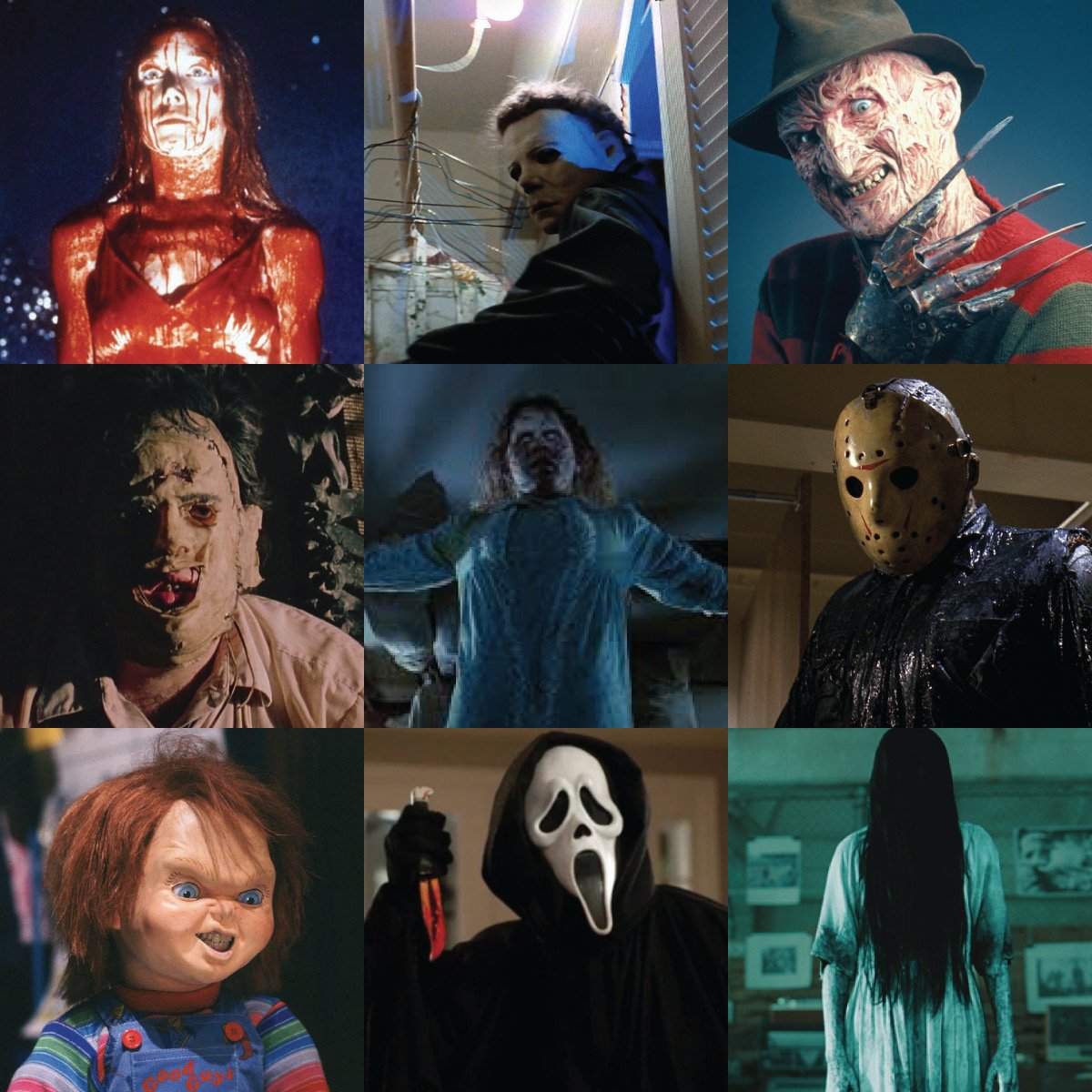 scary film characters female