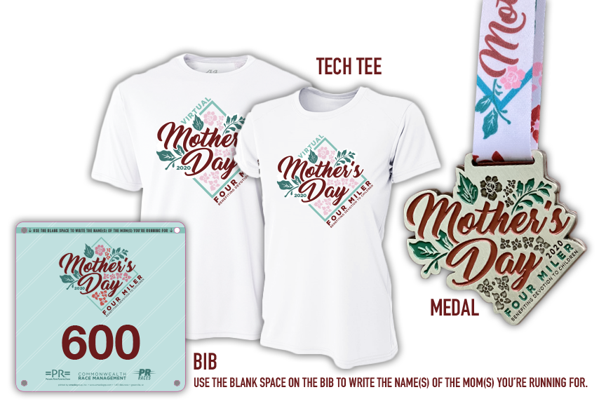devtochildren's tweet image. Our 11th Annual Mother's Day 4 Miler and Fun Run is now a virtual run! Run anytime and anywhere while celebrating mothers and supporting Devotion To Children! - mailchi.mp/5913a9672724/m…
