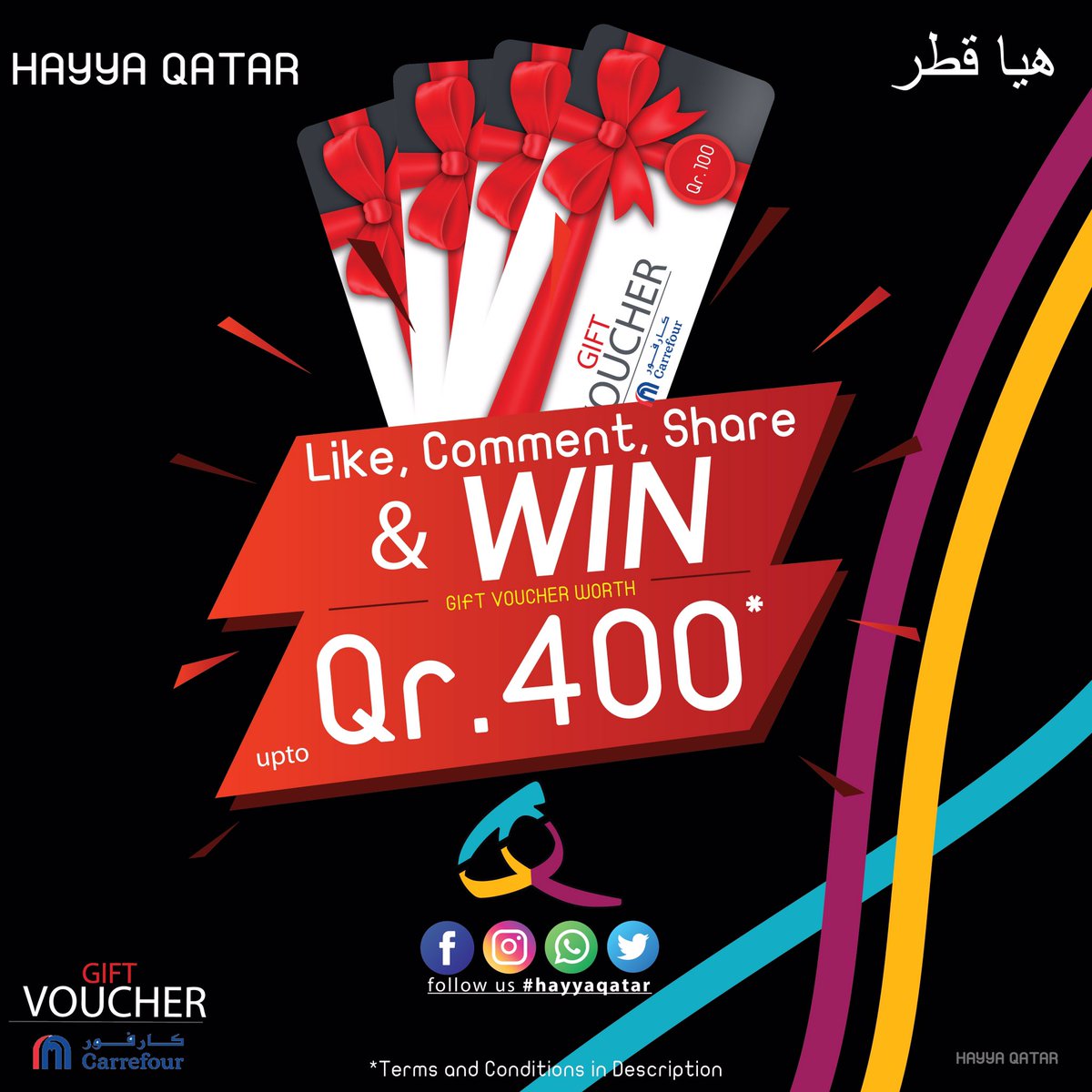 QatarHayya's tweet photo. Like . Comment . Share &amp; WIN Carrefour Gift vouchers WORTH Qr.400

Facebook

https://t.co/rrGilppAjs

Instagram

https://t.co/TVr74zOKHd
#qatar #doha #qatarnews #qatar2022 #QatarLiving #Doha https://t.co/N91bCfaNsg