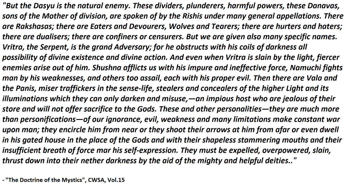 3.1) In the Veda (from  #SriAurobindo's "The Secret of the Veda")