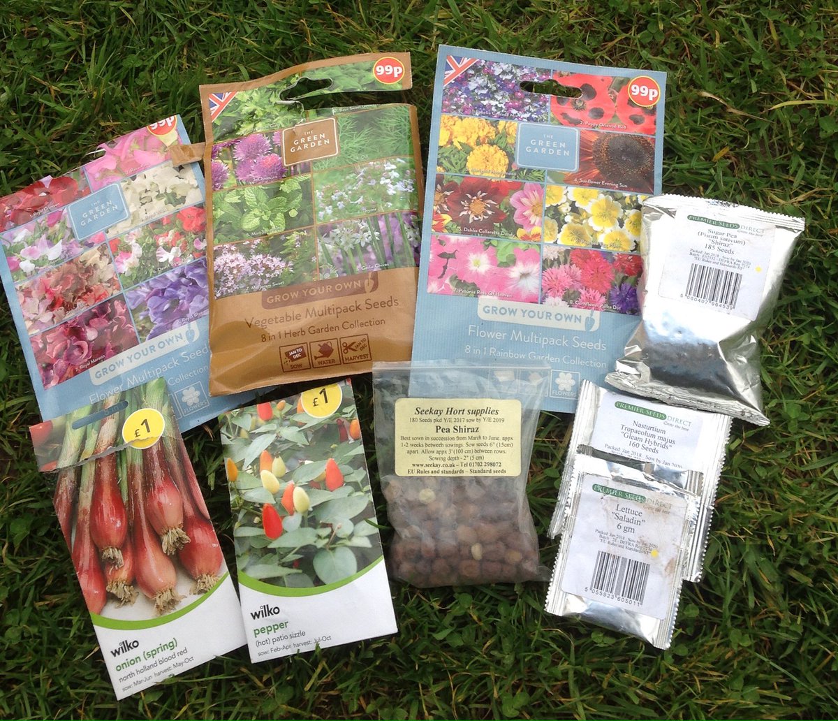 You will need seeds. I recommend lettuce, peas, beans, sunflowers and herbs to start with, or whatever else you can get your hands on. I get most of my seeds from eBay or supermarkets or swap with other growers. Ask your neighbours. Gardening is all about swapping. 7/11