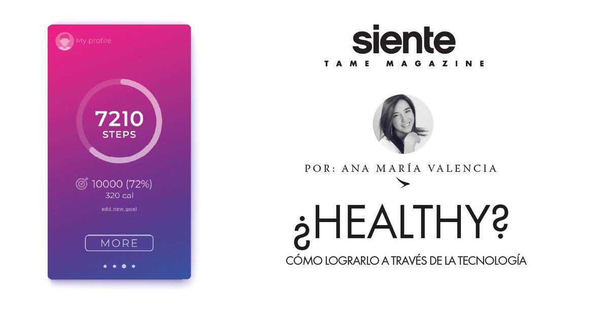 SienteTame's tweet photo. Fitness o healthy se han convertido en un estilo de vida equilibrado entre actividad física y alimentación saludable. La tecnología los complementa con apps y gadgets.
#SienteTameMagazine te invita a leer 'HEALTHY, COMO LOGRALO CON LA TECNOLOGÍA' → https://t.co/EvcdIm5xo7 https://t.co/S54M917ak7