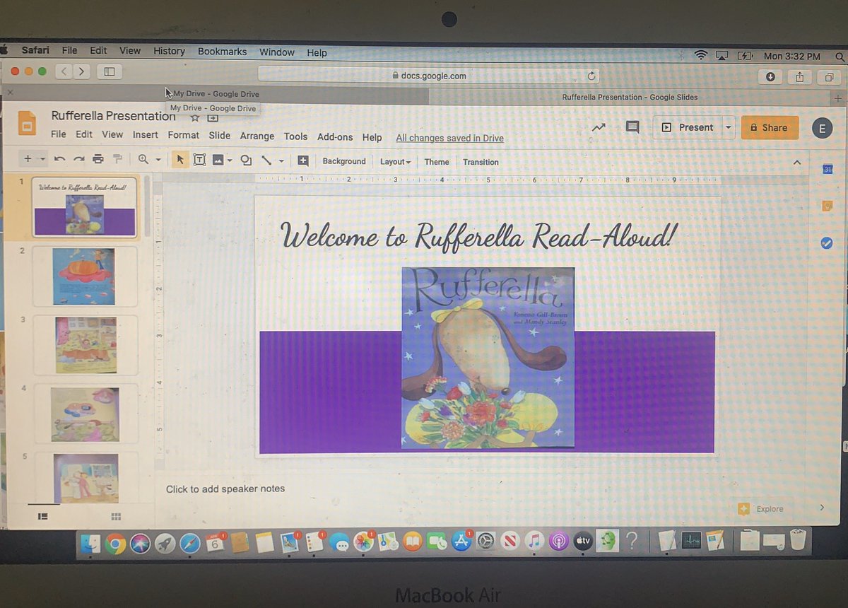 Creating a interactive read-aloud on google slides, so I can read along with my students through screen/voice recording! Remote learning has really given me the opportunity to get creative with my lessons and try new instructional strategies! 🍎✏️