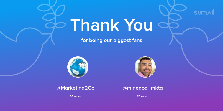 asbeco_'s tweet photo. Our biggest fans this week: Marketing2Co, minedog_mktg. Thank you! via https://t.co/bqutbNqI2h https://t.co/lFL3lVSJf6