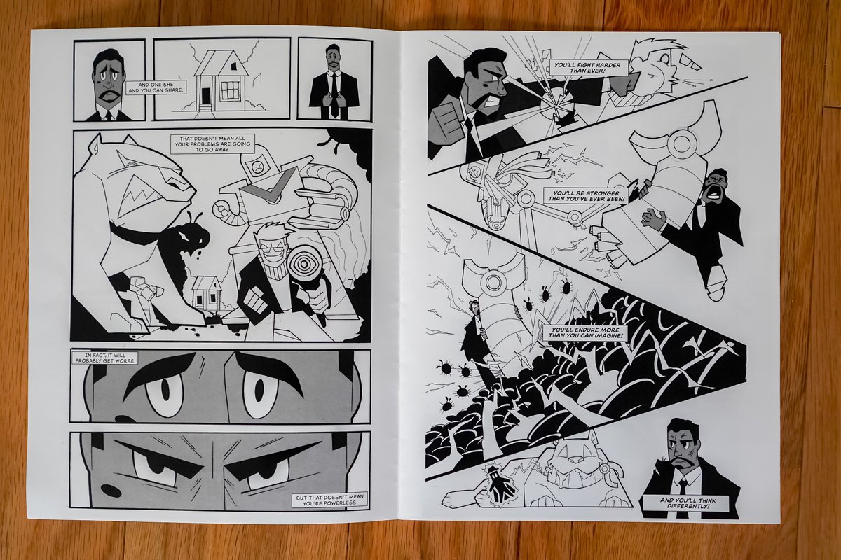 CPtwothree's tweet photo. When I got engaged in January, I used this comic illustration to propose. Thanks to Seth Sipe helping me in writing and illustrating this piece of gold I'll have forever. #ProviderMan is my fictional hero I joke with Meaghan that is my superhero identity. #SomeGoodNews https://t.co/lbifF05tIq