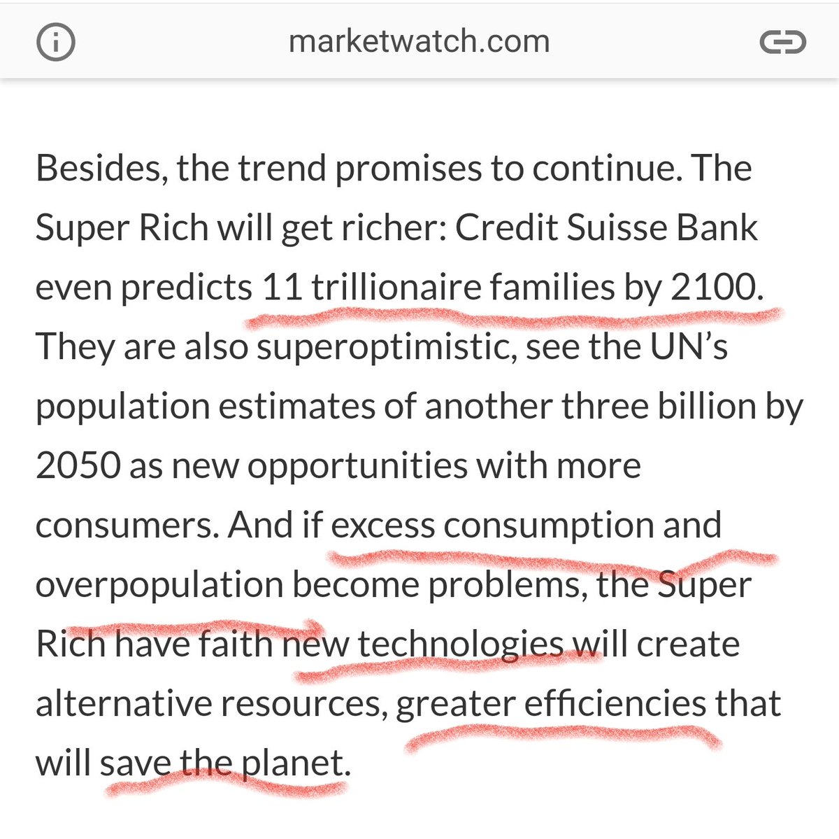 31)11 trillionaire -families- by 2100Note they said families -Overpopulation-What technology were they working for the last 6 years to address overpopulation?