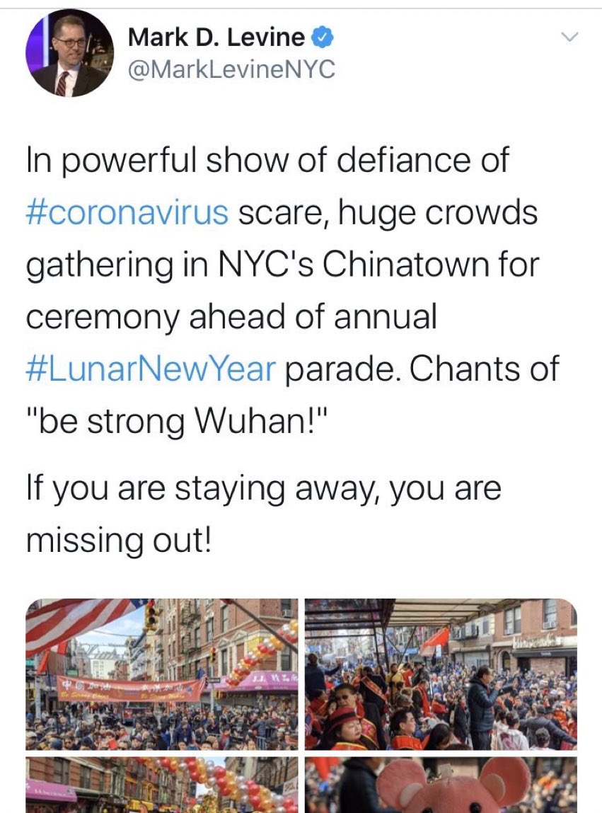 RealJamesWoods's tweet image. “Chair” of the New York City Health  Committee. I had to use a screen grab of his tweet 👇🏻. I guess it’s harder for these guys to to rewrite history and blame Trump when their tweets are still floating around out there...