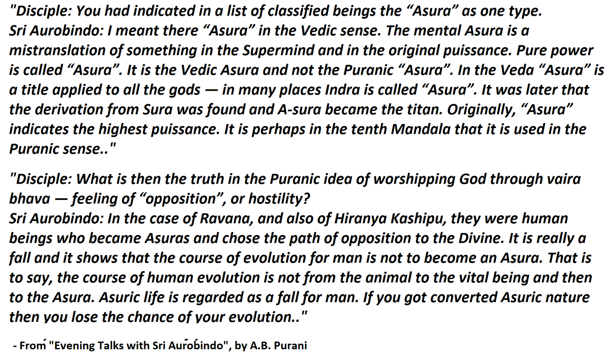 3.4) In the Puranas (from  #SriAurobindo's conversations)