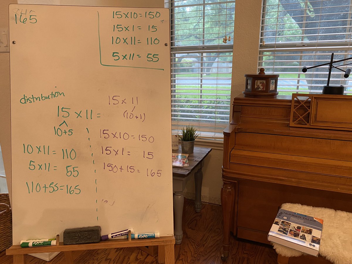 I have heard people say that daily exercise has helped them to feel healthy and balanced. I have realized that no matter what else we accomplish or don’t accomplish, doing a number talk with my kids changes our moods for the better. Daily exercise for our brains. 💜 <a href="/numbertalks/">Sherry Parrish</a>