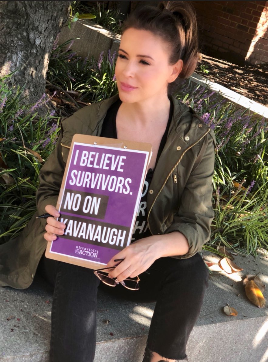 This is the same Alyssa Milano who told you to believe women. She used sexual assault allegations as a weapon against political opponents with zero evidence. Now she won’t drop her endorsement of Joe Biden after he was credibly accused by his former staffer of sexual assault.