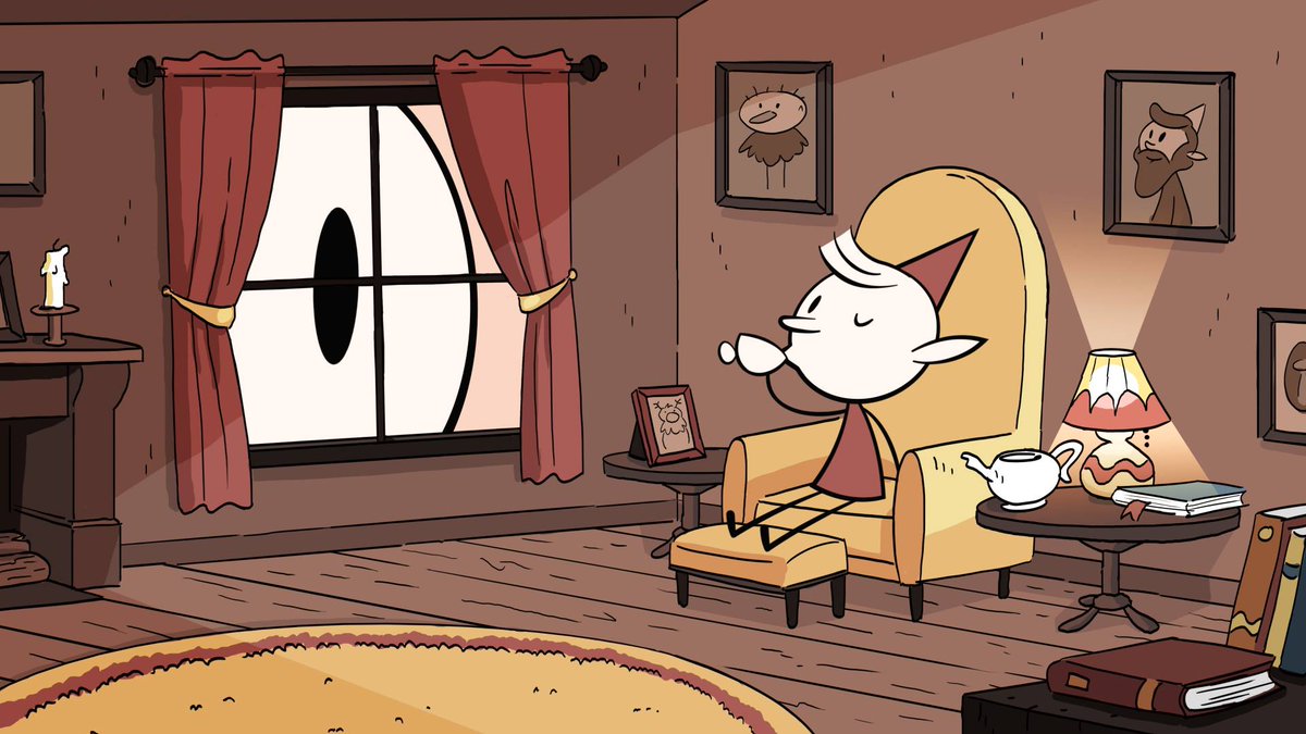 artofhilda's tweet photo. More stills from the 2016 animation test, featuring early designs for Alfur and Johanna. It's hard to determine what the structure or plot (if it had one) was, but given some of what's seen, it's likely that it adapted bits and pieces of the first three books. (1/2) https://t.co/JuzlplCS2c