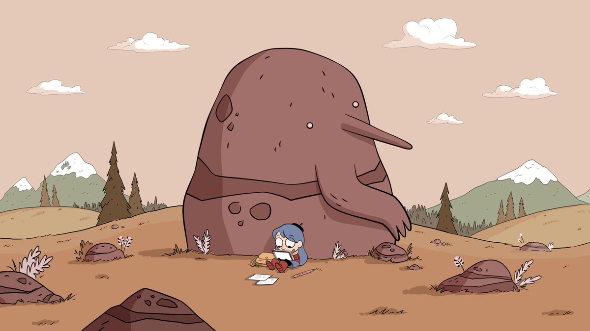 artofhilda's tweet photo. More stills from the 2016 animation test, featuring early designs for Alfur and Johanna. It's hard to determine what the structure or plot (if it had one) was, but given some of what's seen, it's likely that it adapted bits and pieces of the first three books. (1/2) https://t.co/JuzlplCS2c