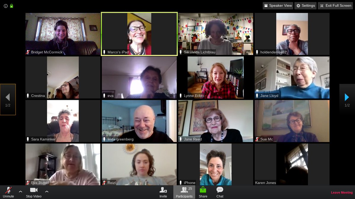 HudsonRivMuseum's tweet photo. Twenty-seven HRM docents attended a Virtual Happy Hour with members of the Education staff last week, inspired by @derrickadamsny 's #WeCametoPartyandPlan series.
#MuseumFromHome #MuseumEdMonday #HudsonRiverMuseum #DerrickAdams #HRMBuoyant https://t.co/xPYK4jToLH