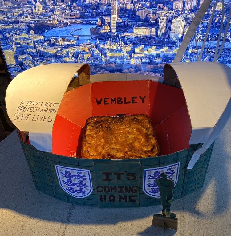 m_rozza's tweet photo. Delighted to announce the completion of the Wembley Lasagna https://t.co/i4AYh8J5vF