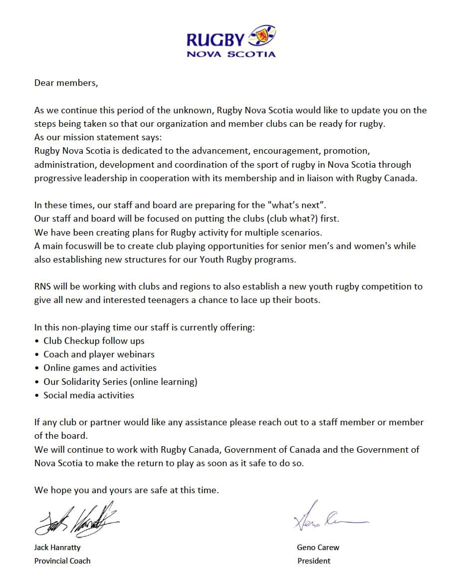 Rugby Nova Scotia Update April 6th 

rugbyns.ns.ca/news_detail/10…