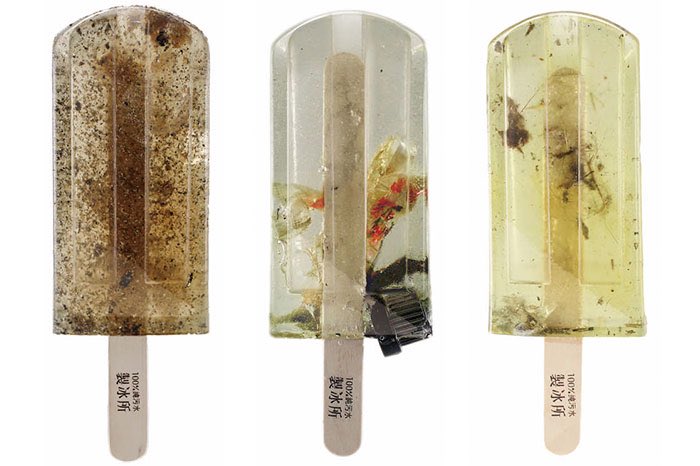 mqqqxim's tweet photo. popsicles from taiwan’s polluted water https://t.co/NxDJT0qsz8
