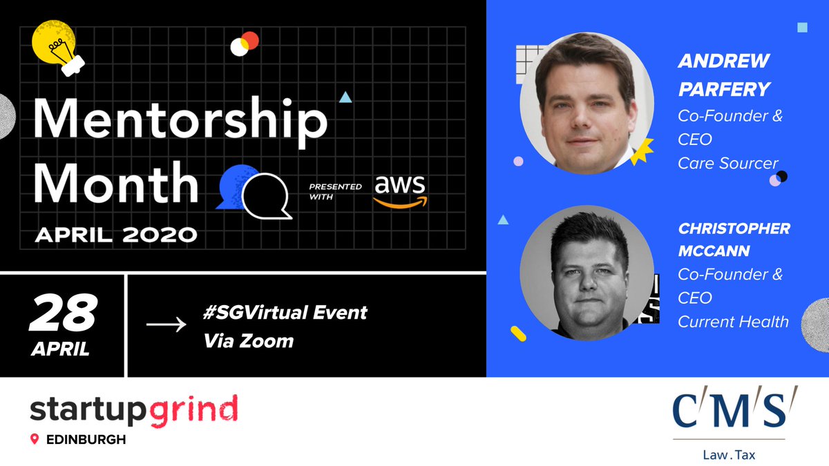 decmclaughlin_'s tweet photo. In these ever challenging times, community is everything ππ».
An action-packed month ahead for @StartupGrindEDI as we welcome Andrew Parfery and Christopher McCannπ£!
@Caresourcer β€οΈ
@HeyCurrent π±
Early-Bird Tickets π- https://t.co/Z9dl6bBfBY
#SGVirtual #AWS #SGEdinburgh https://t.co/33wK0gE0UI