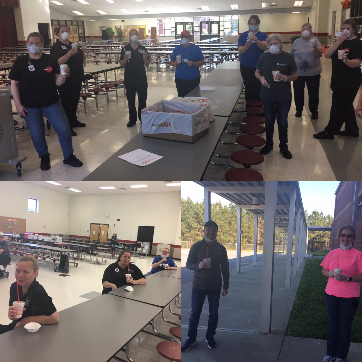 Thank you to our friends at Tropical Smoothie - Canton for providing smoothies to our Cafe staff and School Administrative staff today!  It was a nice treat while providing meals to our students during spring break! #CCSDFam #CCSDServes <a href="/CherokeeSchools/">Cherokee Co. Schools</a> <a href="/Hasty_Huskies/">Hasty Fine Arts Acad</a>