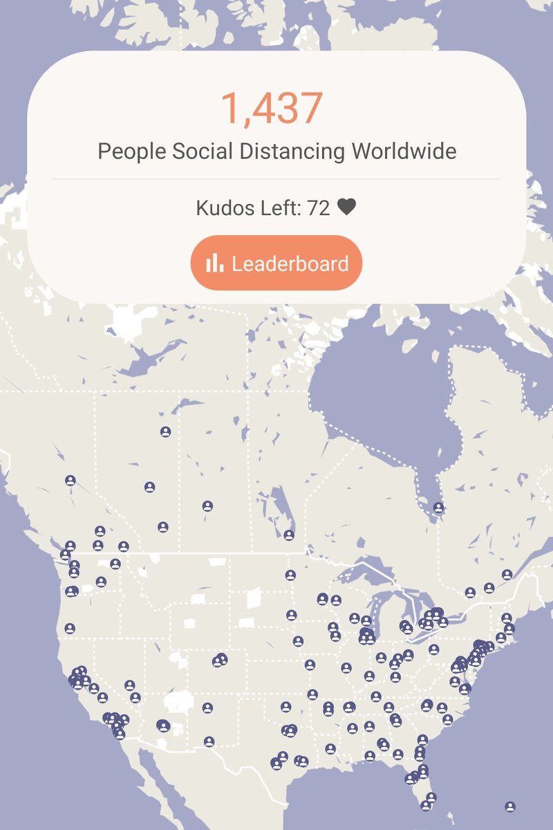 Distance__App's tweet image. Amazing to see all the people #SocialDistancing in #USA and #Canada 🙌🙏