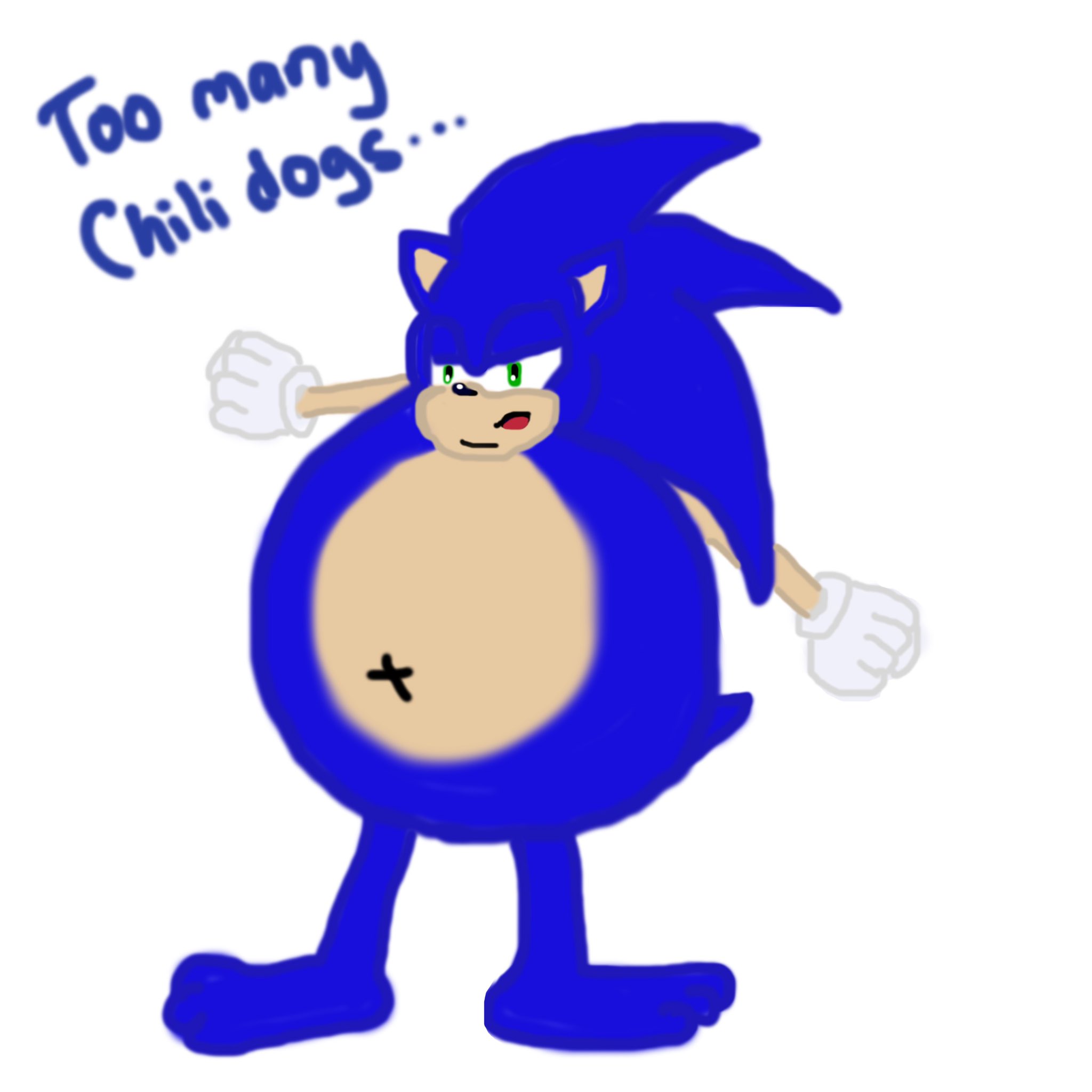 jess! on X: My friend asked me to draw inflation porn Sonic and this was  the result LMAO t.cogg0yfkF7Vb  X