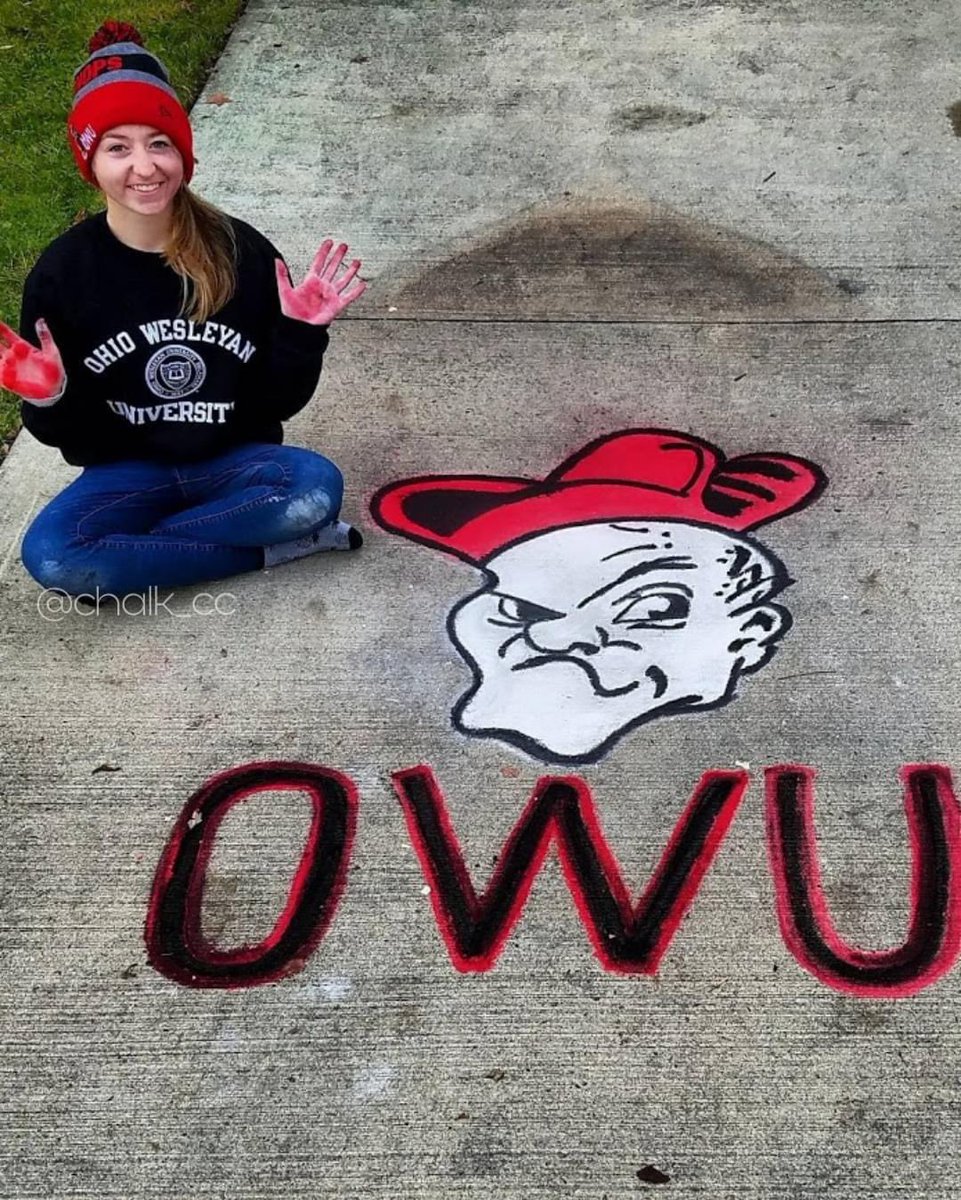 Join in on the Stay-At-Home Activity Challenge!
We want to see your creativity come out with today’s positive chalk art. 
Need some inspo? Don’t worry- Cece, a student at <a href="/OhioWesleyan/">Ohio Wesleyan University</a> , has you covered.