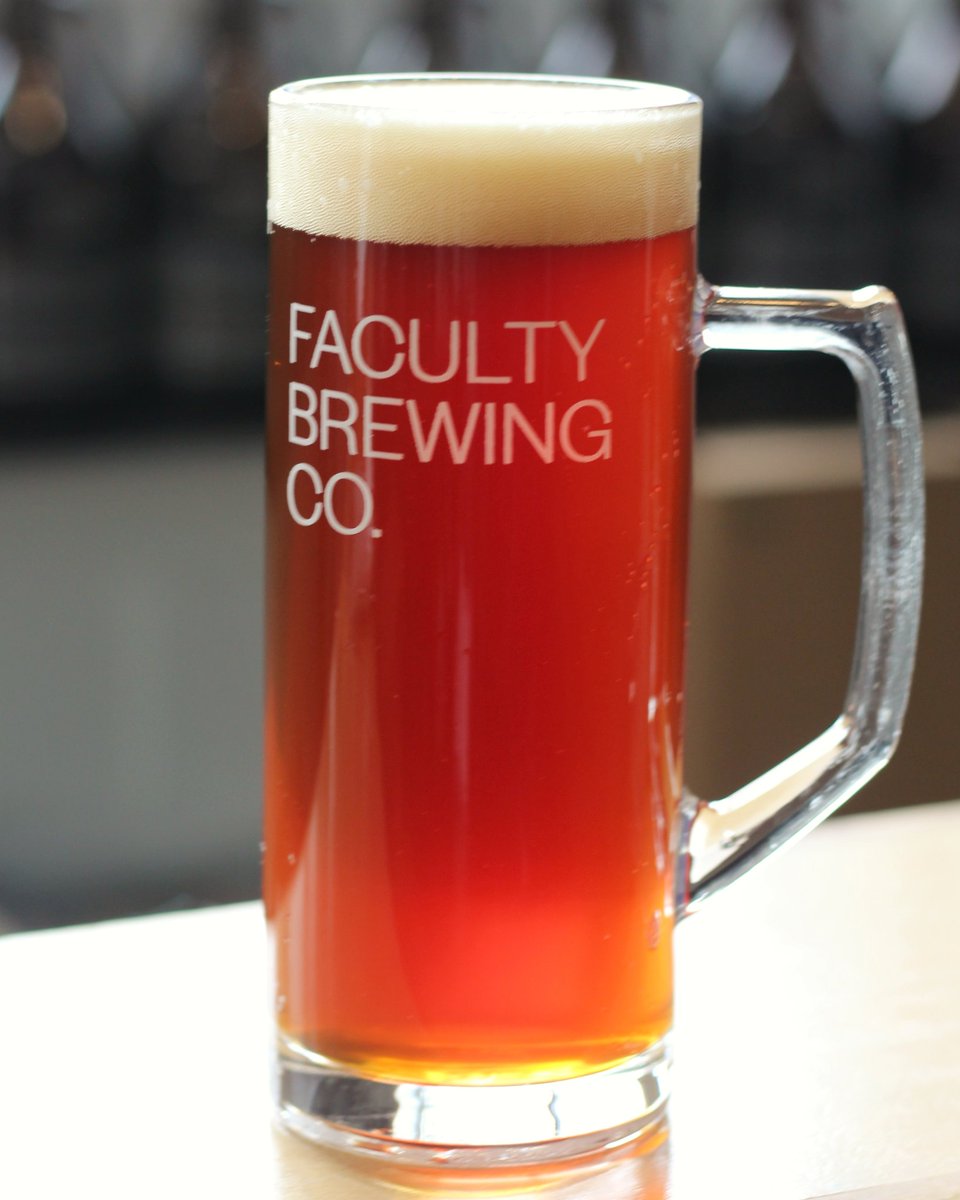 Our 396 Centennial Red Ale is back again on tap for growler fills in our tasting room!

This beer is amber in colour with Centennial hops. The Double Roasted Caramel malt gives this beer a full body and toffee flavour. 
We are open everyday 12-7:30pm.

#facultybrewing #craftbeer